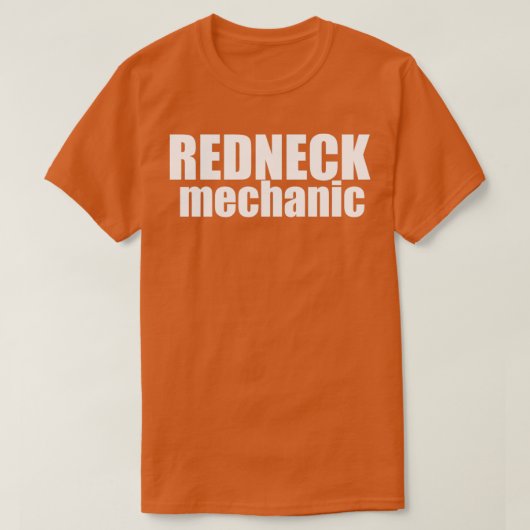 Rednek-mechanisch T-shirt (Design voorkant)