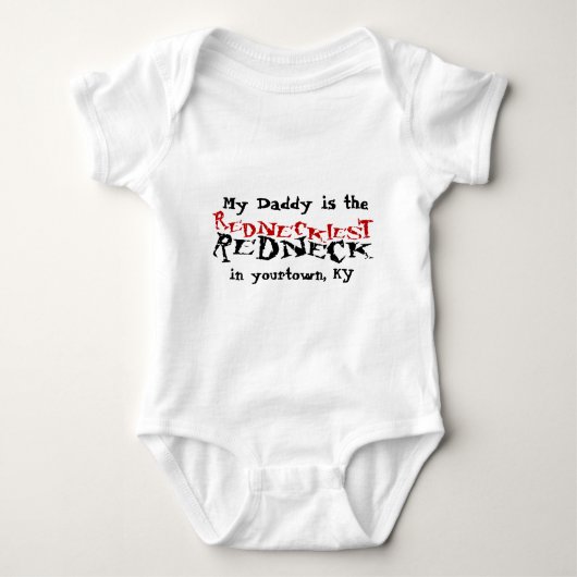 Rednek papa Baby Sleeper Romper (Voorkant)
