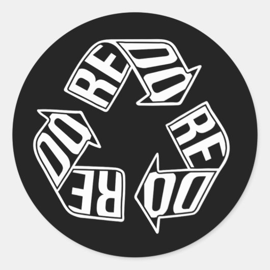 Redo Ronde Sticker (Voorkant)