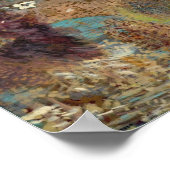 Redon - Afbeelding onder een bloeiende structuur Poster (Hoek)