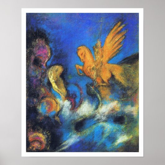 Redon Art Poster: Roger & Angelica 2 Poster (Voorkant)