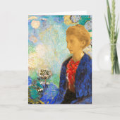 Redon - Baronne de Domecy, fijnschilderkunst Kaart (Voorkant)