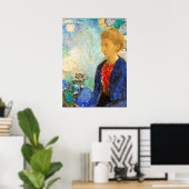 Redon - Baronne de Domecy, mooi kunstschilderij Poster (Thuiskantoor)