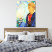 Redon - Baronne de Domecy, schilderij Canvas Afdruk (Insitu (Slaapkamer))