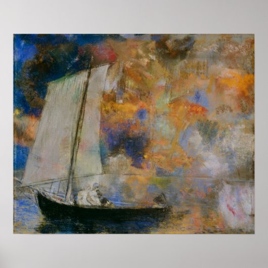 Redon - Bloemwolken Poster (Voorkant)