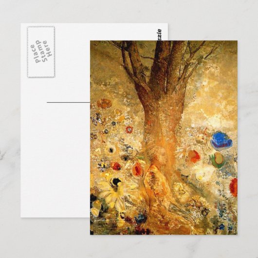 Redon - Boeddha in zijn jeugd Briefkaart (Voorkant / Achterkant)