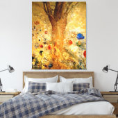 Redon - Boeddha in zijn jeugd Canvas Afdruk (Insitu (Slaapkamer))