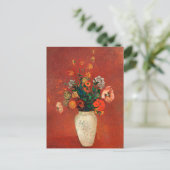 Redon - Bouquet in een Chinese Vase Briefkaart (Staand voorkant)