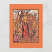 Redon - Buddha die tussen de bloemen wandelt Briefkaart (Voorkant)