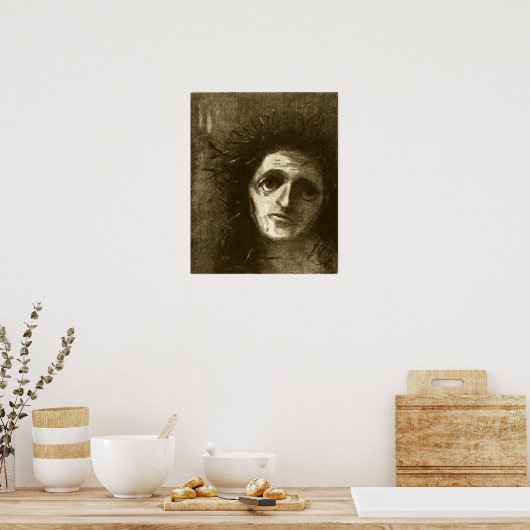 Redon - Christus 1887 Poster (Keuken)