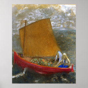 Redon - De gele Sail Poster