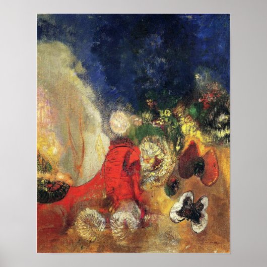 Redon - De Rode Sfinx Poster (Voorkant)