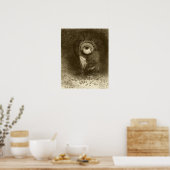 Redon - Eerste visie geprobeerd in bloem 1883 Poster (Keuken)