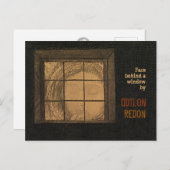 Redon Face achter een venster CC0681-Briefkaart Briefkaart (Voorkant / Achterkant)