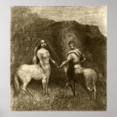 Redon - het aantal centra 1885 poster (Voorkant)