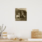 Redon - Het Centaurenpaar 1885 Poster (Keuken)