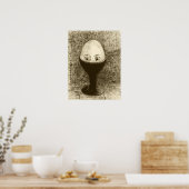 Redon - Het Ei 1885 Poster (Keuken)