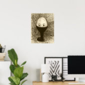 Redon - Het Ei 1885 Poster (Thuiskantoor)