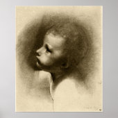 Redon - hoofd van de heilige John Baptist Poster (Voorkant)