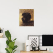 Redon - Hoofd van Orpheus op het water of de Mysti Poster (Thuiskantoor)