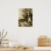 Redon - Landschap 1880 Poster (Keuken)