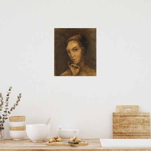 Redon - Mephistopheles Poster (Keuken)