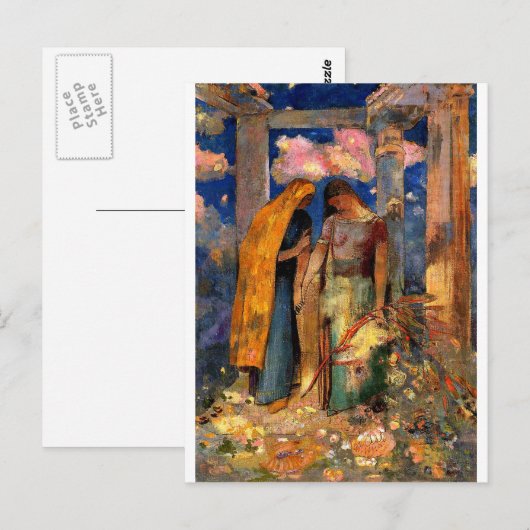 Redon - Mystical Conversation Briefkaart (Voorkant / Achterkant)