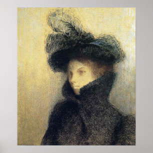 Redon - portret van Marie Botkine 1900 Poster