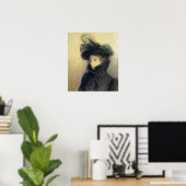 Redon - Portret van Marie Botkine 1900 Poster (Thuiskantoor)