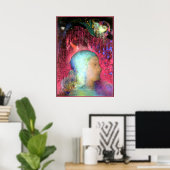 Redon - Profiel van Red Meanders Poster (Thuiskantoor)