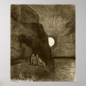 Redon - stilzwijgend bij mijn zijdemon Stirs 1890 Poster (Voorkant)