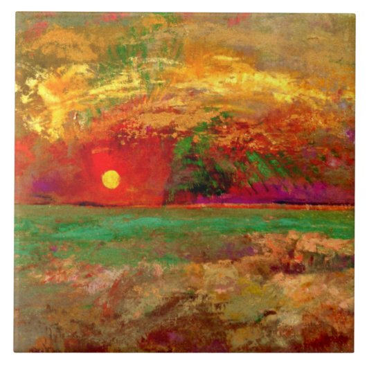 Redon - The Sunset Tegeltje (Voorkant)