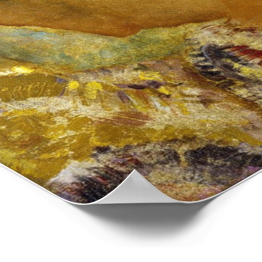 Redon - twee jonge meisjes onder de bloemen poster (Hoek)