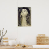 Redon - Vrouw en dienstplichtige 1890 Poster (Keuken)