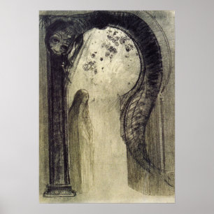 Redon - Vrouw En Slang 1890 Poster