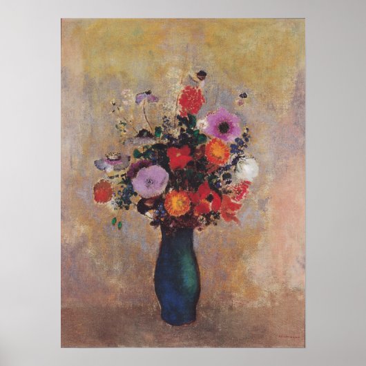 Redon - Wildbloemen 1906 Poster (Voorkant)