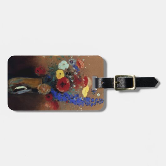 Redon: Wilde bloemen, C1912 Bagagelabel (Voorkant horizontaal)