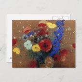 Redon: Wilde bloemen, C1912 Briefkaart (Voorkant / Achterkant)