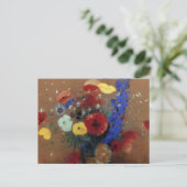 Redon: Wilde bloemen, C1912 Briefkaart (Staand voorkant)