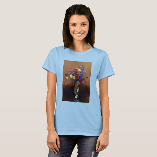 Redon: Wilde bloemen, C1912 T-shirt (Voorkant volledig)