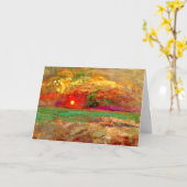 Redon - Zonnebeelden, kleurrijke illustraties Kaart (Gele Bloem)