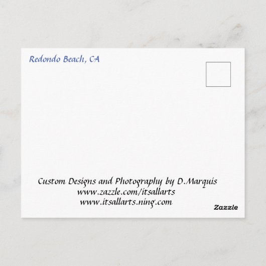 REDONDO BEACH #3 BRIEFKAART (Achterkant)