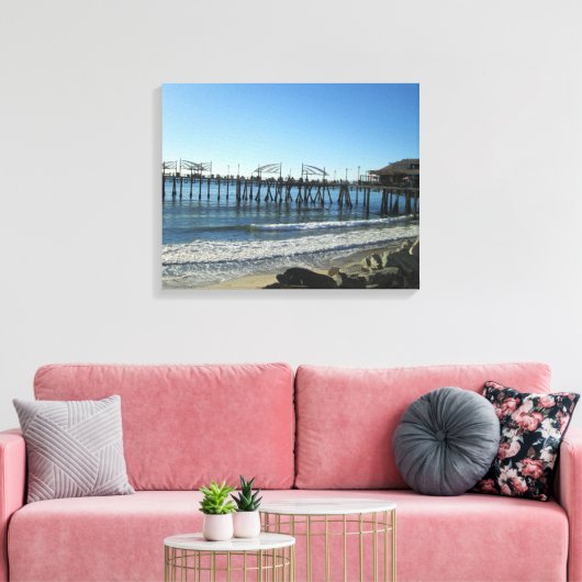 REDONDO BEACH, CA #3 OP CANVAS 20 "x 16" (Insitu (Woonkamer))