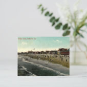 Redondo Beach CA, Badplaats 1910s Briefkaart (Staand voorkant)