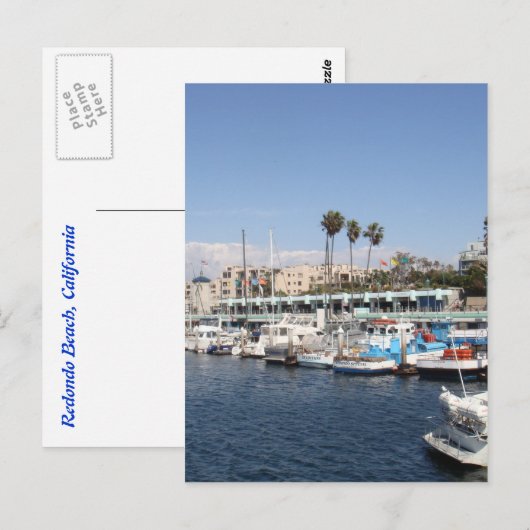Redondo Beach California Briefkaart (Voorkant / Achterkant)