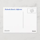 Redondo Beach California Briefkaart (Achterkant)