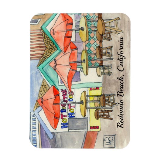 Redondo Beach, California Magneet (Verticaal)