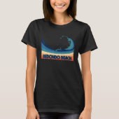 Redondo Beach California Retro Surf Sailing & Fis T-shirt (Voorkant)