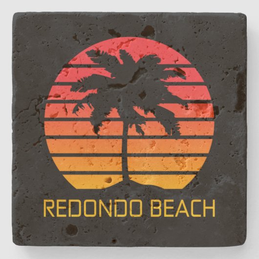 Redondo Beach California Stenen Onderzetter (Voorkant)