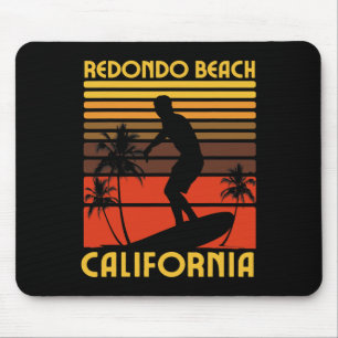 Redondo Beach Californië Surfen Zomer Vakantie Vin Muismat